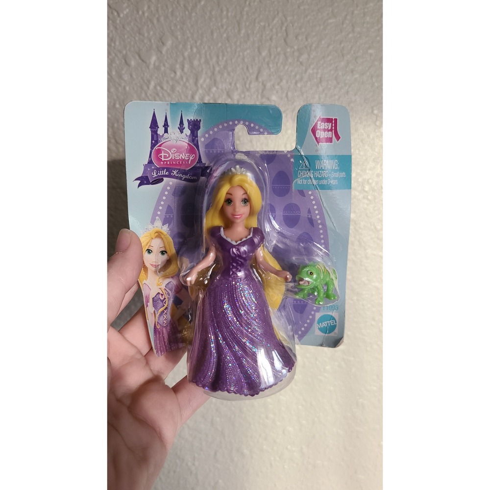 Disney Princess MagiClip Little Kingdom Rapunzel Pascal Figure Set Mattel New